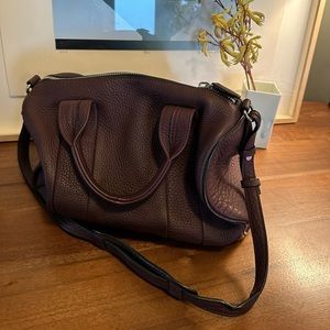 Alexander Wang Rocco Pebbled Oxblood - New